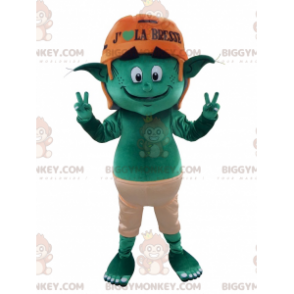 Green Leprechaun Elf BIGGYMONKEY™ maskotkostume - Mangler af dyre-maskoter - BIGGYMONKEY_0184 - BiggyMonkey.com