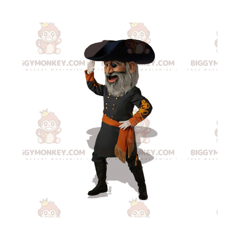 Costume de mascotte BIGGYMONKEY™ de capitaine 19e siècle - Costume de mascotte BIGGYMONKEY™ de capitaine 19e siècle -