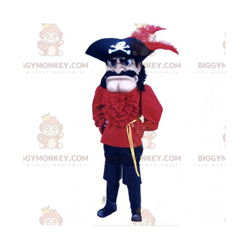 Pirate Ship Captain BIGGYMONKEY™ Mascot Costume -