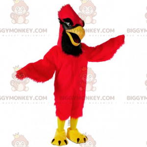 Rot-schwarzer Kardinal BIGGYMONKEY™ Maskottchen-Kostüm -