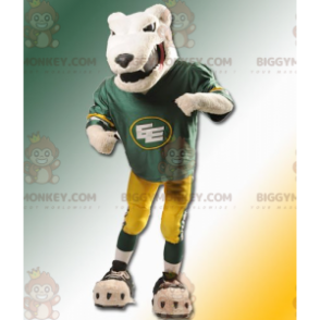 Fierce Looking Tan Bear Mascot Costume BIGGYMONKEY™ In