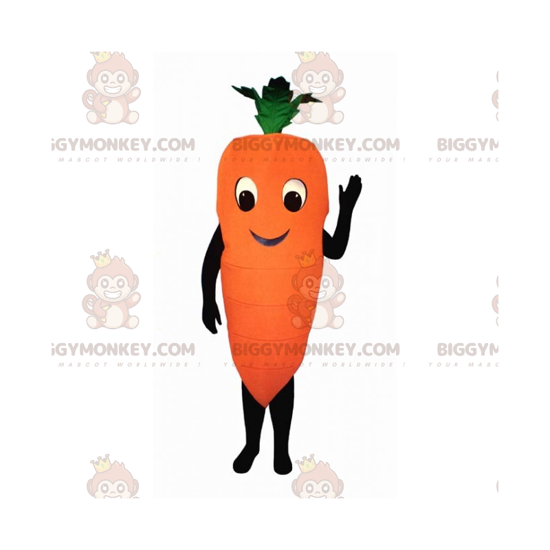 Kostým maskota s úsměvem Carrot BIGGYMONKEY™ – Biggymonkey.com