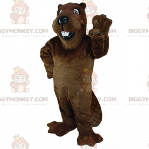 Disfraz de mascota Castor entrañable BIGGYMONKEY™ -