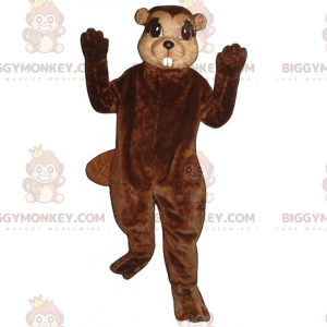 BIGGYMONKEY™ maskotkostume med lille ørebever - Biggymonkey.com