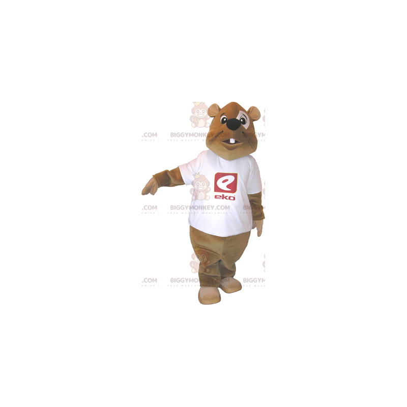 Beaver BIGGYMONKEY™ Mascot Costume with Tee - Biggymonkey.com