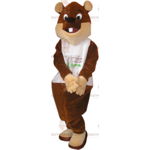 Costume de mascotte BIGGYMONKEY™ de castor grands yeux - Animaux de la forêt - BIGGYMONKEY_015251 - BiggyMonkey.com