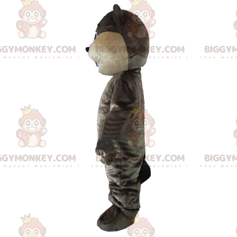 Costume da mascotte castoro marrone scuro BIGGYMONKEY™ -