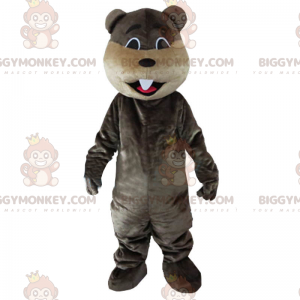 Dark Brown Beaver BIGGYMONKEY™ Mascot Costume - Biggymonkey.com