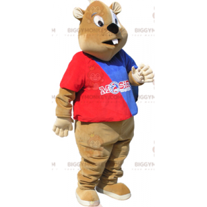 Supporter Beaver BIGGYMONKEY™ maskotkostume - Biggymonkey.com