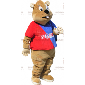 Supporter Beaver BIGGYMONKEY™ Mascot Costume - Biggymonkey.com