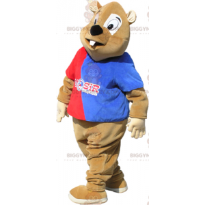 Supporter Beaver BIGGYMONKEY™ Mascot Costume - Biggymonkey.com