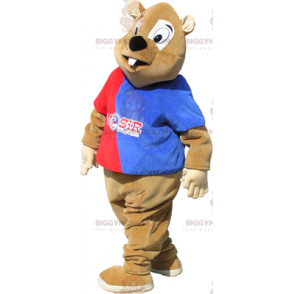 Unterstützer Biber BIGGYMONKEY™ Maskottchen Kostüm -
