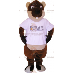 Big Eyes Beaver BIGGYMONKEY™ Mascot Costume - Biggymonkey.com