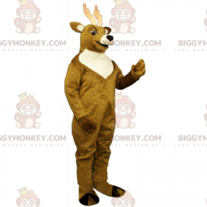 White Antlers Deer BIGGYMONKEY™ Mascot Costume - Biggymonkey.com