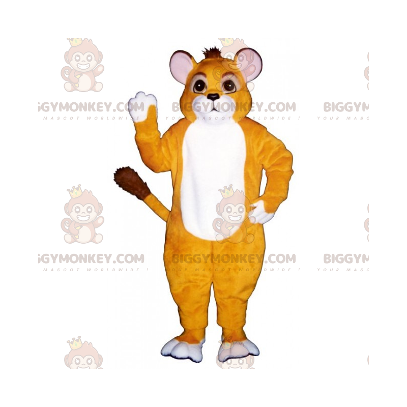 Kostým maskota kočky BIGGYMONKEY™ s malým kulatýma ušima – Kostým maskota kočky BIGGYMONKEY™ s malým kulatýma ušima –