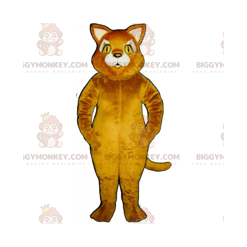 Gelbäugige Katze BIGGYMONKEY™ Maskottchen-Kostüm - Gelbäugige Katze BIGGYMONKEY™ Maskottchen-Kostüm -