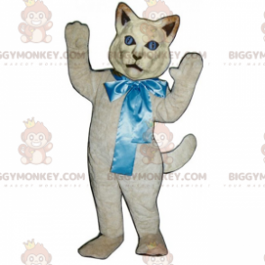 Big Bow Cat BIGGYMONKEY™ maskottiasu - Kissan maskotit - BIGGYMONKEY_015279 - BiggyMonkey.com