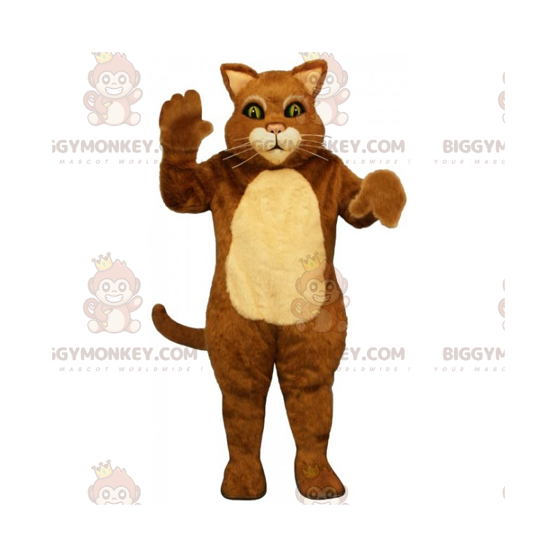 BIGGYMONKEY™ Costume da mascotte gatto bicolore con i baffi BIGGYMONKEY™ Costume da mascotte gatto bicolore con i baffi