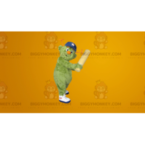 BIGGYMONKEY™ All Hairy Green Man Mascot Costume -