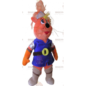 BIGGYMONKEY™ Mascot Costume Cat In Knight Outfit -