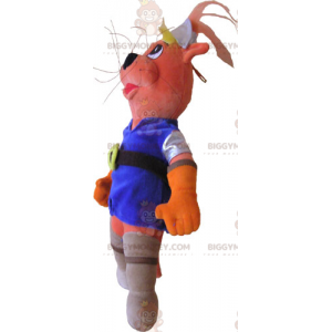 BIGGYMONKEY™ Mascot Costume Cat In Knight Outfit -