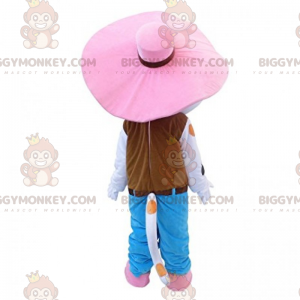 Στολή μασκότ BIGGYMONKEY™ Γάτας Cowboy