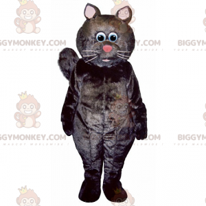 Pink Nosed Black Cat BIGGYMONKEY™ maskotkostyme - Kattemasker - BIGGYMONKEY_015299 - BiggyMonkey.com