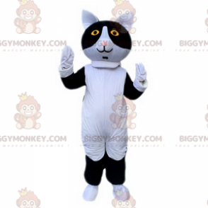 Svart och vit katt BIGGYMONKEY™ maskotdräkt - BiggyMonkey maskot