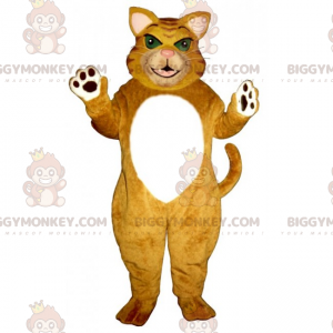 Green Eyed Tiger Cat BIGGYMONKEY™ maskottiasu - Tiikerin maskotit - BIGGYMONKEY_015311 - BiggyMonkey.com