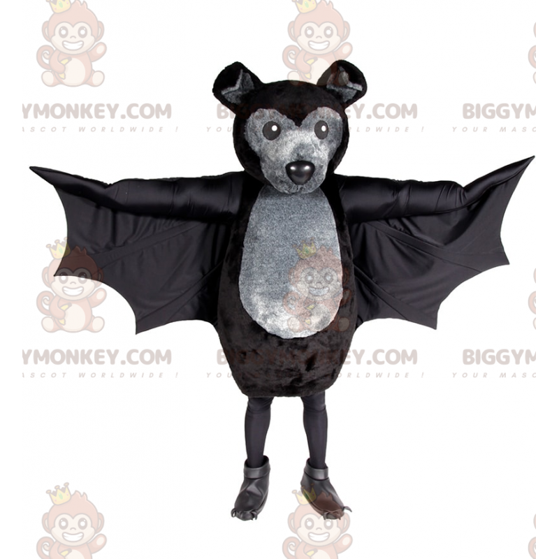 Costume da mascotte da pipistrello nero BIGGYMONKEY™ -