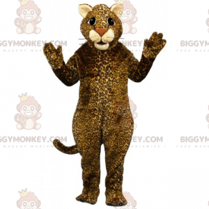 BIGGYMONKEY™ mascot costume of cheetah with beige ears -