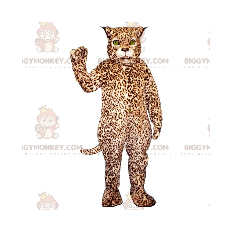 Green Eyed Cheetah BIGGYMONKEY™ maskottiasu - Leijonan maskotit - BIGGYMONKEY_015324 - BiggyMonkey.com