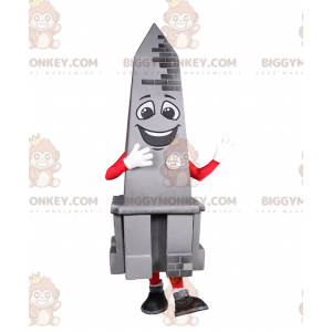 Costume da mascotte Obelisco sorridente BIGGYMONKEY™ -