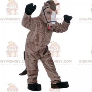 Traje de mascote de cavalo BIGGYMONKEY™ com arnês –