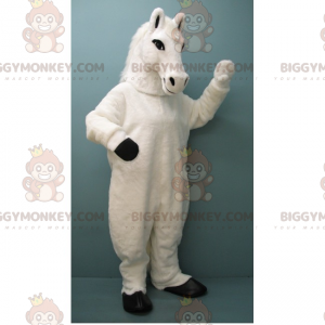 Στολή μασκότ White Horse BIGGYMONKEY™ - Μασκότ αλόγων - BIGGYMONKEY_015341 - BiggyMonkey.com