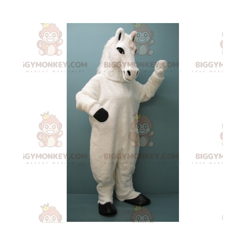 White Horse BIGGYMONKEY™ maskotkostume - Biggymonkey.com White Horse BIGGYMONKEY™ maskotkostume - Biggymonkey.com