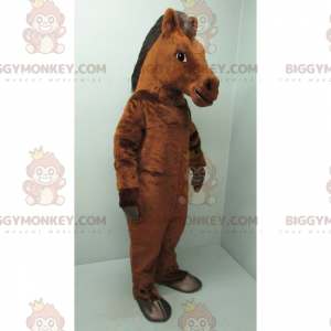 Brun og sort hest BIGGYMONKEY™ maskotkostume - Biggymonkey.com