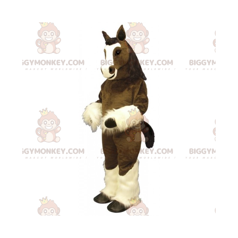 Costume da mascotte BIGGYMONKEY™ cavallo marrone e gambe Costume da mascotte BIGGYMONKEY™ cavallo marrone e gambe