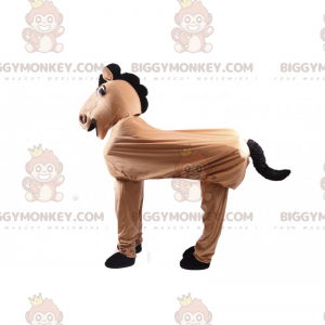 Fantasia de mascote BIGGYMONKEY™ de cavalo em quatro patas –
