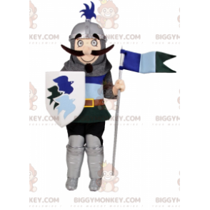 Gepantserde ridder BIGGYMONKEY™ mascottekostuum -