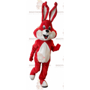 Kostým maskota červenobílého králíka BIGGYMONKEY™ –