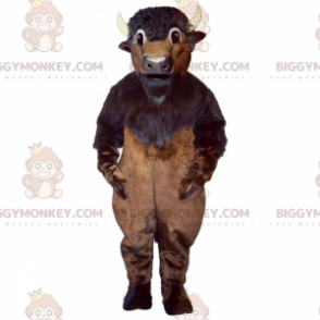 Costume de mascotte BIGGYMONKEY™ de buffle marron - Mascottes Vache - BIGGYMONKEY_015363 - BiggyMonkey.com