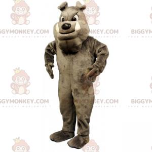 Dog BIGGYMONKEY™ Mascot Costume - Gray English Bulldog -