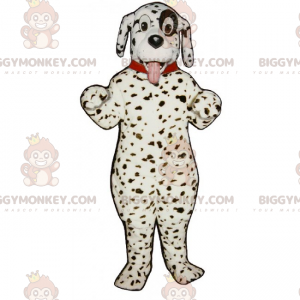 Kostium maskotka BIGGYMONKEY™ dla psa — dalmatyńczyk z obrożą -