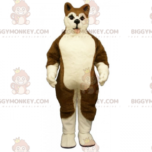 Costume da mascotte cane BIGGYMONKEY™ - Husky marrone -