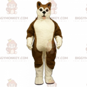Hund BIGGYMONKEY™ Maskotdräkt - Brun Husky - BiggyMonkey maskot