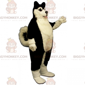 Costume de mascotte BIGGYMONKEY™ de chien - Husky noir -