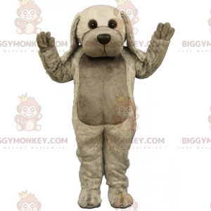 Costume mascotte BIGGYMONKEY™ cane dalle orecchie lunghe grigio
