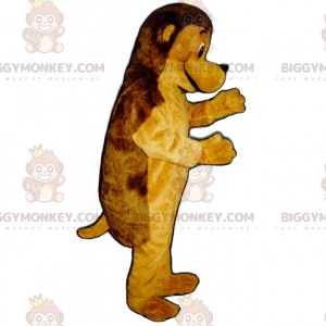 Zweifarbiger Hund BIGGYMONKEY™ Maskottchen-Kostüm -