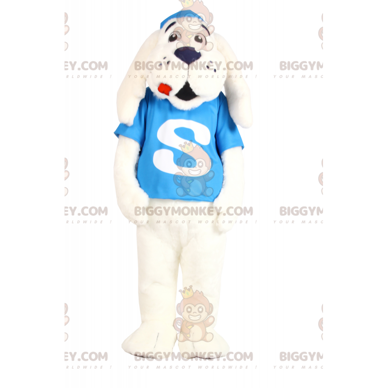 BIGGYMONKEY™ White Long Eared Dog Mascot Costume – BIGGYMONKEY™ White Long Eared Dog Mascot Costume –